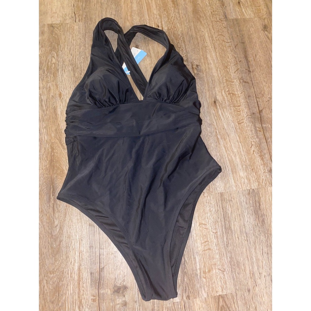 NWT Cupshe Womens One Piece, Black,‎ Large